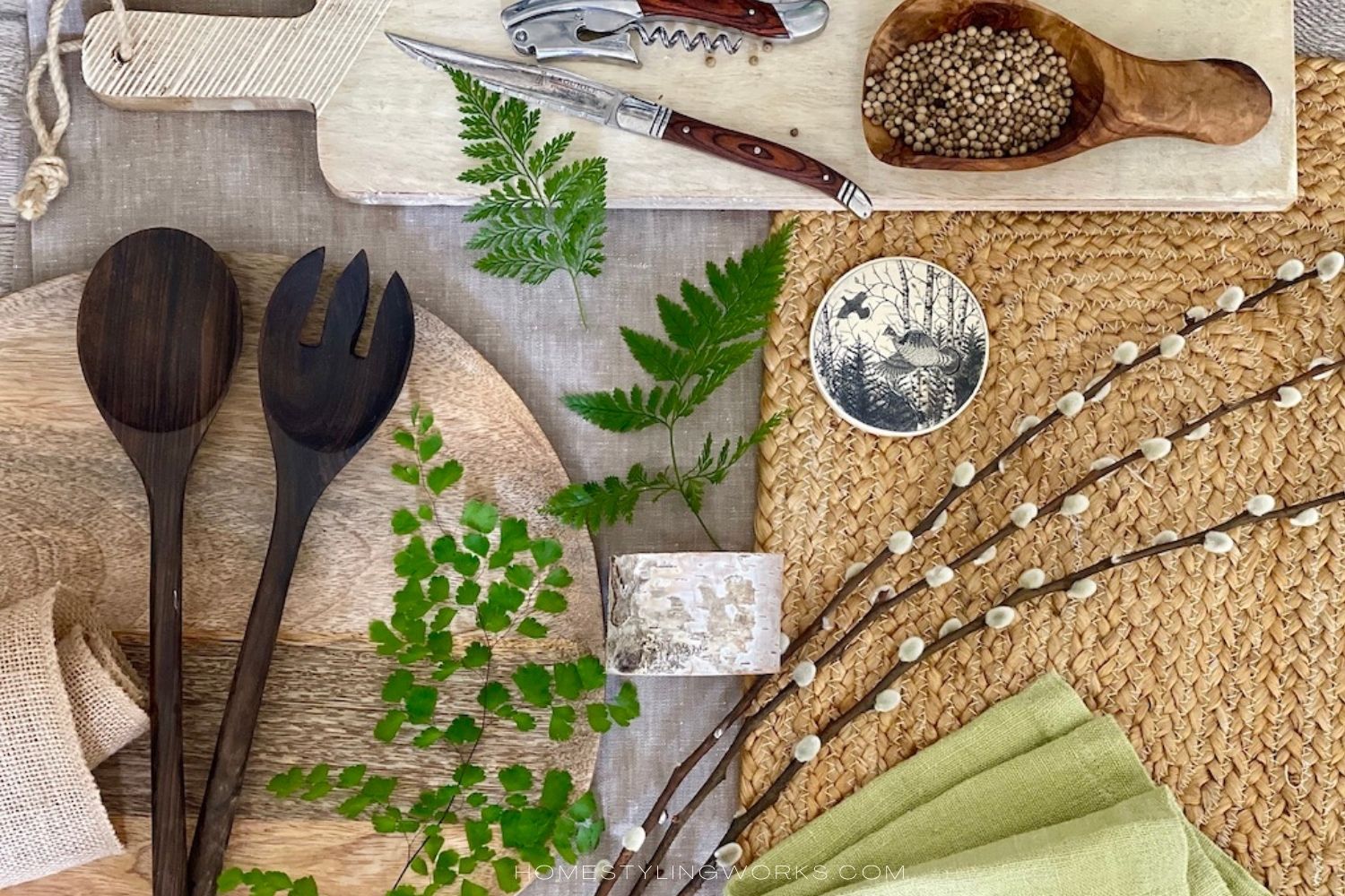 CREATING A BEAUTIFUL WOODLAND-INSPIRED TABLETOP