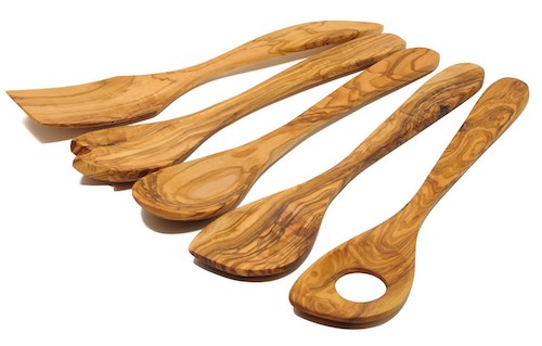 OLIVE WOOD PRODUCTS DT Creativeworks   Olive Wood Utensils Set Of 5 