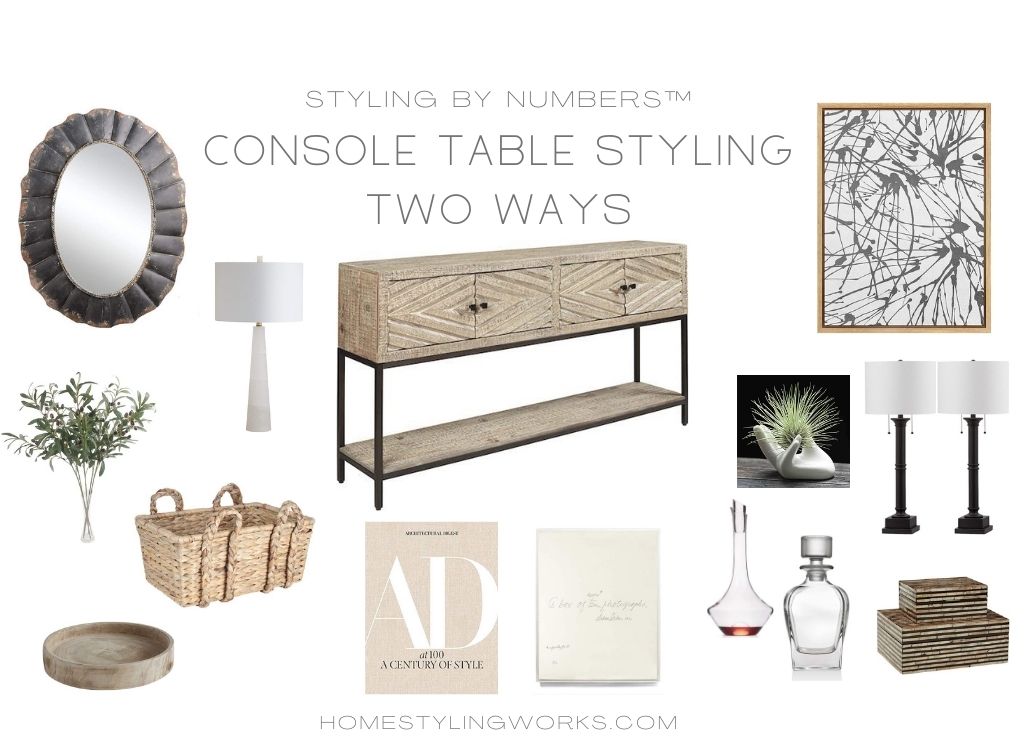 HOW TO BEAUTIFULLY STYLE A CONSOLE TABLE